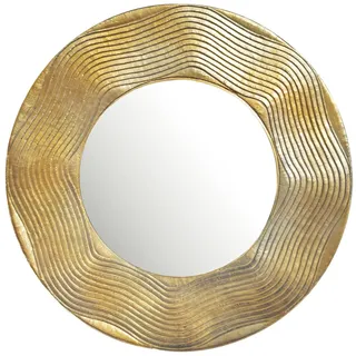 FineBuy Wandspiegel 74 cm Gold