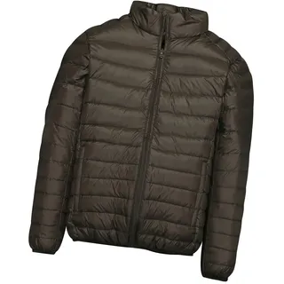Leichte Daunenjacke Mit Kapuze Herren Daunenmantel Steppjacke Daunen Winterjacke Herren Leicht Männer Down Jacket Lightweight Daunenjacken Winterjacken Steppjacken Winter Sportliche Armee Grün XXL - XXL
