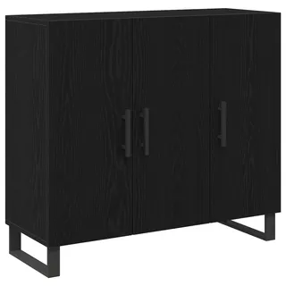 vidaXL Sideboard 90 x 34 x 80 cm Schwarz