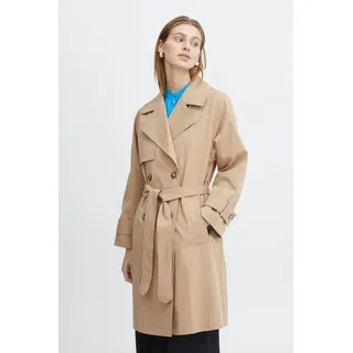 ICHI IHELOVA JA - 20117823 Modischer Trenchcoat Kurzmantel, Größe:38, Farbe:Tannin (171320) 38