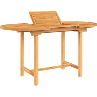 vidaXL Gartentisch Ausziehbar 110-160 x 80 x 75 cm Teak Braun
