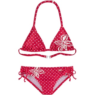 Triangel-Bikini VENICE BEACH Gr. 152, N-Gr, rot Kinder Bikini-Sets Bikini Bikinis im modischen Punkte-Design
