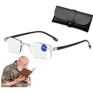 Intelligente Brille, Lesebrille Mit Automatischem Zoom, Brille Automatische Dioptrien Anpassung Gleitsichtbrille, Intelligente Auto-Zoom-Brille Für Nah Und Fern (1 Set,1.5X)
