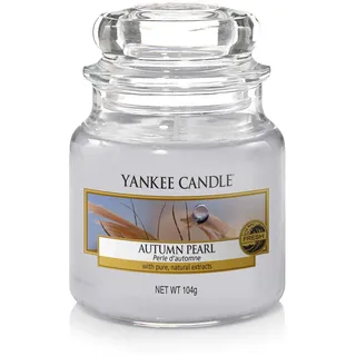Yankee Candle Autumn Pearl Kerze, Glass, SZARY, S