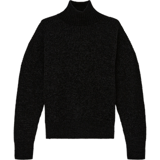 s.Oliver - Strickpullover aus Chenille-Garn, Mädchen, schwarz, S