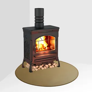 FLASLD Kamin Bodenplatte 100 x 100 cm Bodenblech Ascheblech Kaminbodenplatte Kaminplatte Schmutzblech Bodenschutz für Feuerstellen Ofenblech Funkenschutzplatte