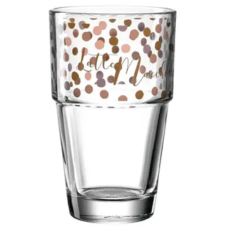 LEONARDO Latte-Macchiato-Glas, Kalk-Natron Glas, Spülmaschinengeeignet bunt