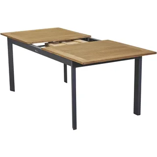 LC Garden Unicamo Ausziehtisch 180 x 90 x 75 cm Aluminium/Teak Natur