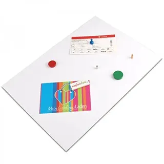 magnets4you - DIN A4 Eisenfolie, selbstklebend | 297x210x0,6mm | magnethaftende Ferrofolie mit Avery Dennison FT 349 Kleber | weiß | Haftgrund für Magnete