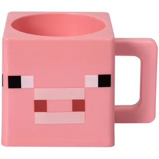 Minecraft Pig Cube Tasse | Mikrowellengeeignet | 290 ml | Schwein-Kreaturen Motiv | Ideal für Minecraft-Sammler