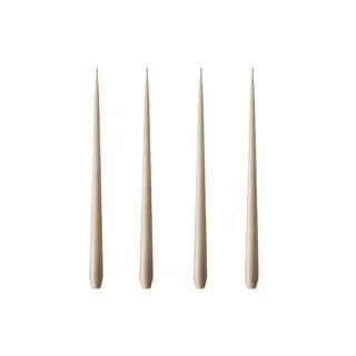 Kerze Set Slim Candles nougat note
