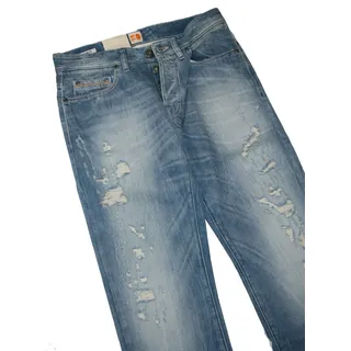 Hugo Boss 50196503 Medium Blue Denim Orange 25 Shatter Jeans W31 L34