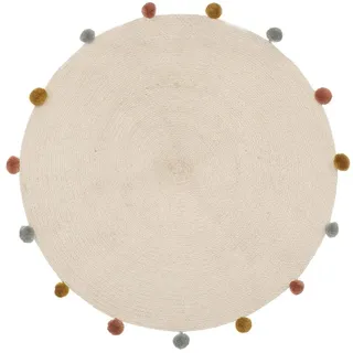 Atmosphera ARLEKIN Kinderteppich 90 x 90 cm Beige