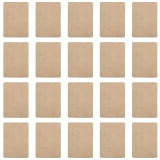 EXCEART 50 Stücke Kräuter Ingwer Pflaster Wärmepflaster Schmerzpflaster Selbsterwärmendes Fußpolster Wärmepads Nacken Schulter Körper Halswirbel Knie Fuß Schmerzlinderung Patch (Hellbraun)