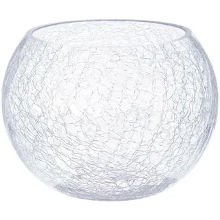 Atmosphera - Kugelvase - gecracktes Glas - H15 cm créateur d'intérieur