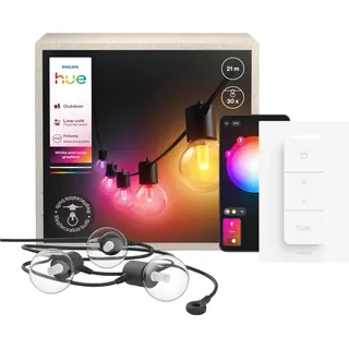 Philips Hue Festavia Outdoor Lichterkette - 21 Meter - 30 Lampen + Dimmer