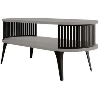 Mirjan24 Roenni Grau Metall 50 x 44 x 100 cm