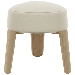 BLOMUS Hocker Kuon Filz und Eiche 45 x 47 cm Beige