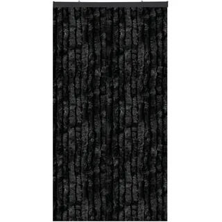 arsvita Flauschvorhang 100x200 ( Schwarz ), perfekter Insekten- und Sichtschutz für Ihre Balkon- und Terrassentür, viele Farben