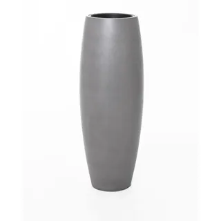 Vivanno Bodenvase Magnum Rund, Betongrau Beton-Design - 100x29 cm