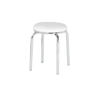 Möbel Kraft Stapelhocker Kunststoff 46 x 45 x 46 cm Weiß