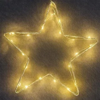 Famanu LED Fensterstern für Weihnachten - Warmweiß mit Timer