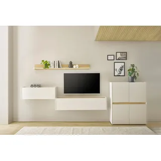 Home affaire Büromöbel-Set CiTY/GiRON, (Set, 4-tlg), Wandsekretär, Home Office weiß