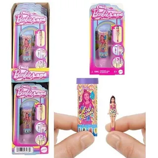 Mattel GmbH Minipuppe 10 Stück Mini Barbie Land Figur mit geheimer Farbe "Reveal Doll" (10-tlg)