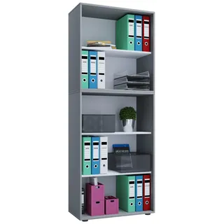 VCM Lona Aktenregal 70 x 40 x 178 cm grau