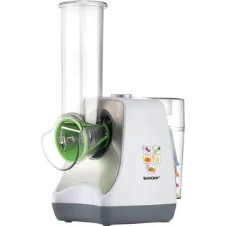 SILVERCREST Elektrische Gemüseraspel Reibe 150W 5 Trommeln Obst Gemüse Käse