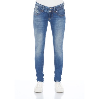 LTB Damen Jeans Julita X Extra Skinny Fit Skinny Fit Blau Hoher Bund Reißverschluss W 24 L 34