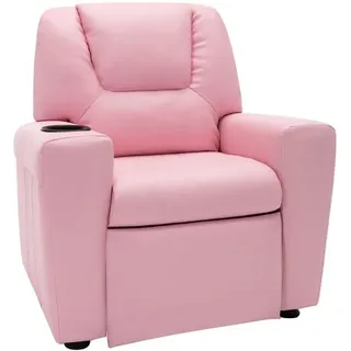 Relax-Sessel,Wohnzimmerstuhl,Sofa-Kindersessel Kindersessel Kunstleder Rosa -DE73866