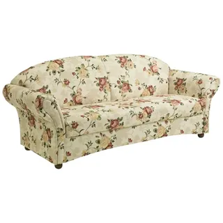 58 aufm Kessel SOFA Landhaus 2,5-Sitzer Kama Bezug Flachgewebe Blumenmuster 1 | Gr.: onesize