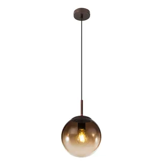 GLOBO Design Pendel 1-flg. 30 cm rund braun