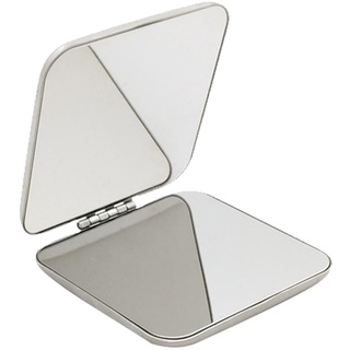 BCBF 1 PCS taschenspiegel klein klappspiegel tragbarer taschenspiegel tragbarer klappspiegel taschenspiegel klappbar Tragbar Doppelseitig Klappspiegel, Reisespiegel Kompaktspiegel(Quadrat)