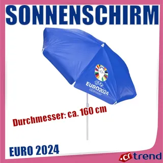 Sonnenschirm EURO 2024 Ø160 cm Gartenschirm UV Schutz höhenverstellbar