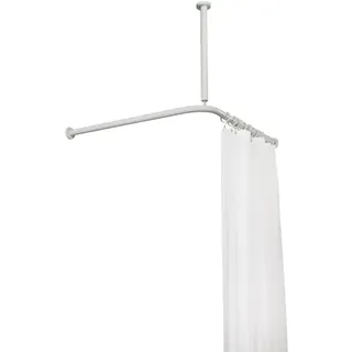Hewi Duschvorhangstange 120 x 120 cm grau