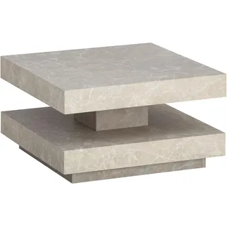 FineBuy Couchtisch Beige MDF 60 x 60 x 34 cm
