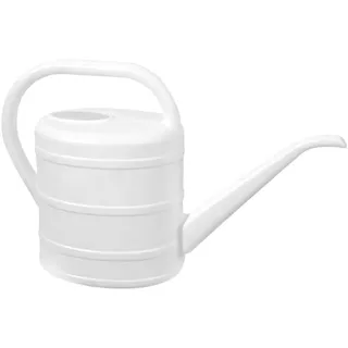 Ioensy Kleine Gießkanne für Zimmerpflanzen, Moderner, Ergonomischer Griff, 3 Liter, für Kinder Und Erwachsene, Weiß
