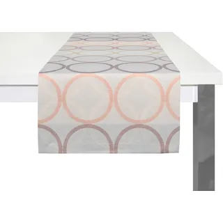 Tischläufer WIRTH "ZIRBELLO" Gr. 1, bunt (rosé, lila), B:40cm L:150cm, Baumwolle, Polyester, Tischdecken