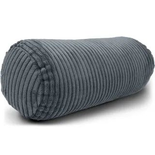 Amilian Nackenrolle 40 x 15 cm Grau
