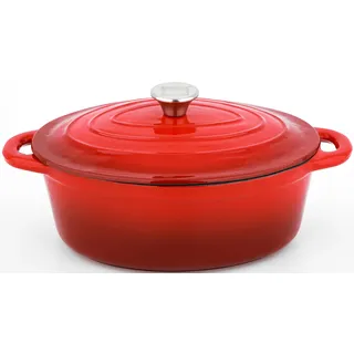 Carl Schmidt Sohn Xanten Bräter 37 x 22 cm rot