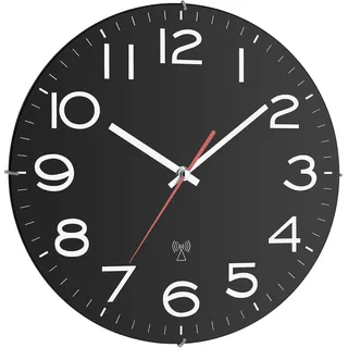 TFA Funk-Wanduhr 60.3509 schwarz