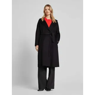 Wollmantel mit Reverskragen und Kaschmir-Anteil Modell 'CLES', Black, 38