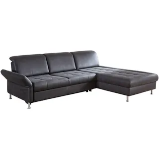 Cantus Ecksofa, Anthrazit, Metall, Uni, 3-Sitzer, L-Form, nicht einzeln stellbar, 255x210 cm, Goldenes M, Lederauswahl, Stoffauswahl, planbar, Armteilvarianten, Rückenoptik wählbar, Sitzqualitäten, Fußauswahl, Typenauswahl, seitenverkehrt erhältlich, Hocker erhältlich, Wohnzimmer, Sofas & Couches, Wohnlandschaften, Ecksofas