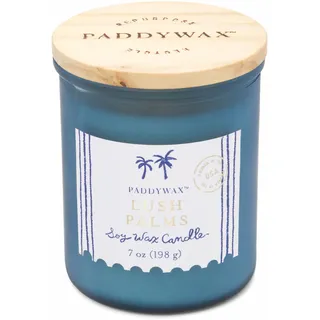 Paddywax Duftkerzen im Glas von Artisan aus der Küsten-Kollektion, Duftkerze mit Deckel, 226 g, üppige Palmen