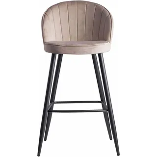 Wohnling Barhocker 56 x 102,5 x 52,5 cm Beige