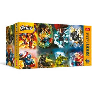 Trefl - Puzzle 8000 Teile, Legends in Action, Premium Plus, Marvel
