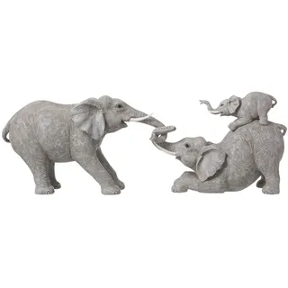 Elefanten Rüssel Mit Kind Poly Grau