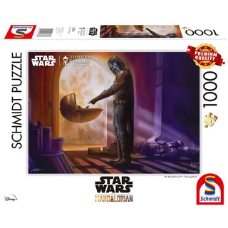 Schmidt Spiele Puzzle Thomas Kinkade Studios: Star Wars The Mandalorian - Turning Point, 1000 Puzzleteile